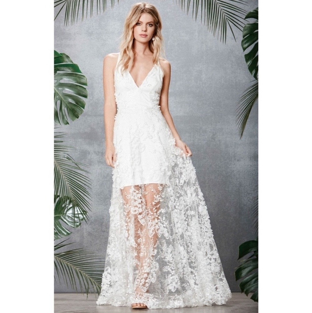 Dress the Population Sidney White Dress NWOT